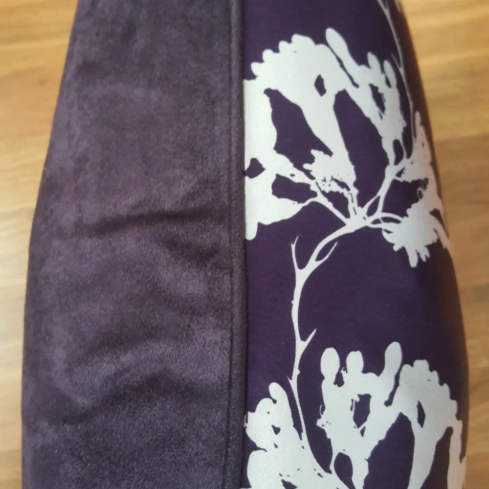 Agnes & Hoss cape seaweed satin suede pillow